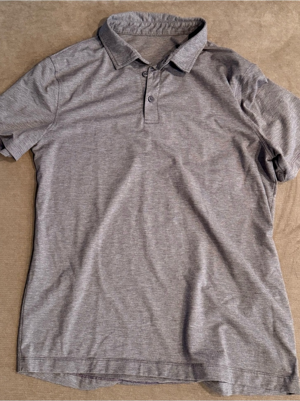 Lululemon Men's Pale Purple Polo - Classic Short Sleeve